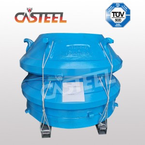 Bergeaud Symons 4-1/4 ชิ้นส่วนบด, ชาม Liner Mantle