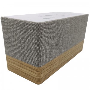 FB-CR320 ระดับไฮเอนด์ไม้บลูทู ธ นาฬิกาวิทยุลำโพง W/ย่างผ้า