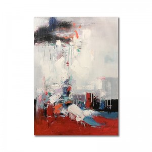 บริสุทธิ์ที่ทำด้วยมือภาพวาดสีน้ำมันร่วมสมัยบทคัดย่อผ้าใบศิลปะทำงานโฮมออฟฟิศโรงแรมตกแต่งโรงแรม