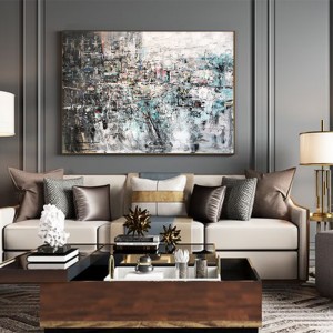 มาใหม่ 100% แฮนด์เมดร่วมสมัยบทคัดย่อภาพวาดสีน้ำมันโฮมออฟฟิศตกแต่งงานศิลปะ