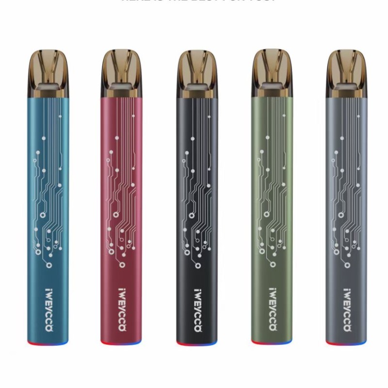 USA ฟรีเรือ 100% เดิม IWEYCCO ผี E บุหรี่อุปกรณ์ชุด Vape แบตเตอรี่ 20 มิลลิกรัมตลับ RGB แสง