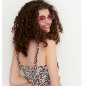 ลายดอกไม้พิมพ์ viscose ชุดมินิความยาว