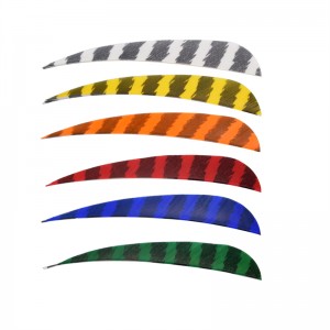 Nika ยิงธนู 172104 4 นิ้วปรับปรุงแถบขนไก่งวงสำหรับยิงธนูคาร์บอน/aluminum ลูกศรยิง