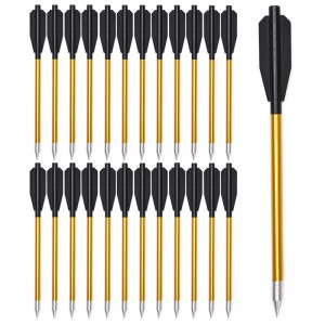 ELONG กลางแจ้ง 110301 6.5 นิ้วหน้าไม้หน้าไม้กลวงอลูมิเนียมเหล็กคาร์บอนจุดสำหรับยิงธนูล่าสัตว์