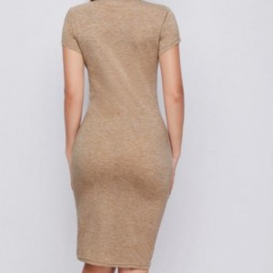 ชุดเซ็กซี่ถักกระโปรงแขนสั้น