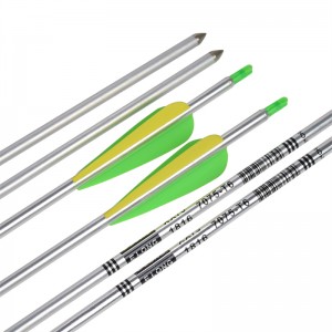 ELONG กลางแจ้ง 116062 30 นิ้ว SP650 อลูมิเนียมลูกศรสีเงินสำหรับยิงธนูโบว์ยิง