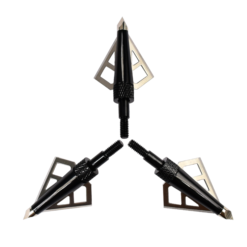 Nika ยิงธนู 15B028 3 ใบมีด 100 เม็ด Broadheads สำหรับยิงธนูหน้าไม้กลอนลูกศรสกรูเคล็ดลับการล่าสัตว์