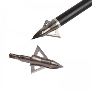 Nika ยิงธนู 15B029 3 ใบมีดคงที่ 100 เม็ดล่าสัตว์ Broadheads ยิงธนูหน้าไม้กลอนล่าสัตว์