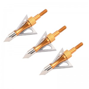 NIKA ยิงธนู 15B030 100 เม็ดสแตนเลส Broadheads ยิงธนูหน้าไม้กลอนล่าสัตว์