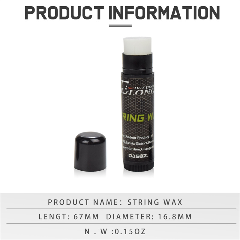 ELONG กลางแจ้ง 28002 โบว์สตริงขี้ผึ้งสตริงป้องกันการยิงธนูกันน้ำ Bowsstring ขี้ผึ้งลดแรงเสียดทานและป้องกันการหลุดลุ่ย