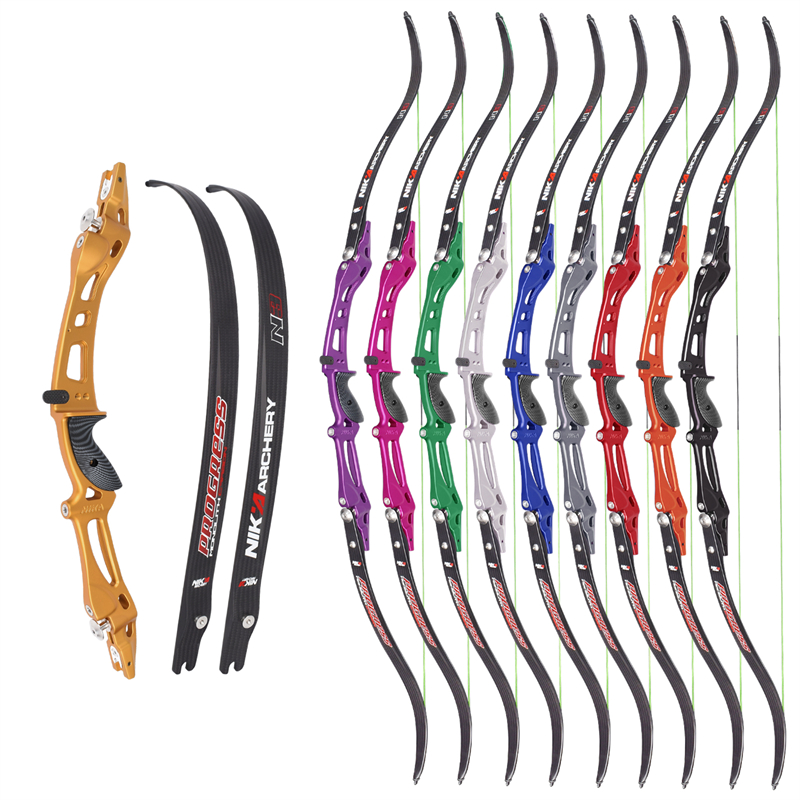 Nika Archery ET-8 68 นิ้วโค้งคำนับสำหรับการยิงเป้าหมายอาร์เชอร์