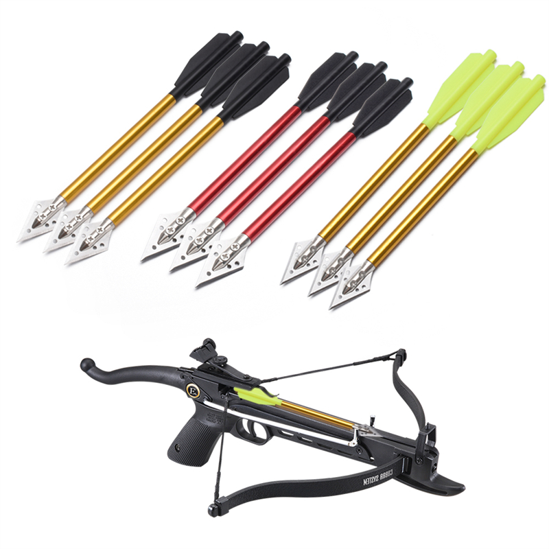ELONG กลางแจ้ง 118643 16 เซนติเมตรอลูมิเนียม Bolt ใบมีด Broadhead สำหรับการยิงธนูหน้าไม้