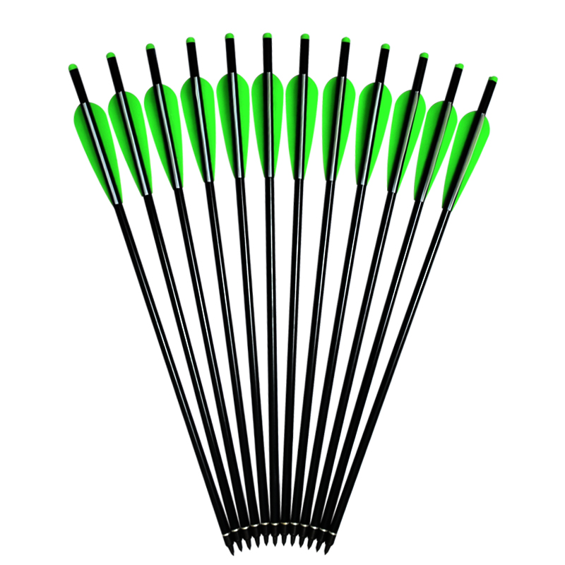 Elong Outdoor 114225 20 นิ้วอลูมิเนียม Crossbow Bolts TPU Vanes อุปกรณ์ยิงธนูการล่าสัตว์