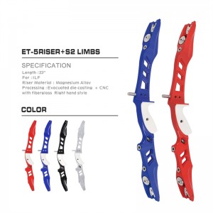 Nika Archery 210036 23inch rh ilf Bogenschießen Panahan Memanah Recurve Bow Riser สำหรับการยิงธนูยิงธนูกลางแจ้ง