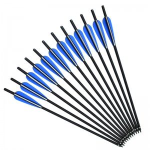 ELONG กลางแจ้ง 110045 OD8.8 มิลลิเมตร 17 นิ้วกลากกลอนกลอน TPU Vanes ยิงธนูหน้าไม้กลอน