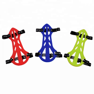 ELONG กลางแจ้ง 440001 แขนยามยางนุ่มปรับยิงธนูยิงธนูสองครั้งโดยใช้การป้องกัน