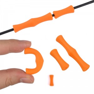 ELONG กลางแจ้ง 42ft09 Finger ยามโบว์สตริงยางยามยิงธนูยิงโดยใช้การป้องกันนิ้ว