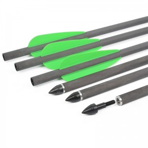 ELONG กลางแจ้ง 113003-02 Airgun 26.37 นิ้วคาร์บอนสายฟ้าพลาสติกใบพัดยิงธนูหน้าไม้ลูกศรยิง