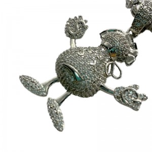 จี้แฟชั่น Humanoid micro ฝังเพชร