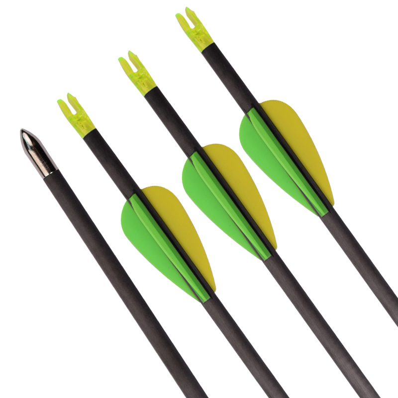 ELONG กลางแจ้ง 112164 ID4.2mm ลูกศรคาร์บอน 30 นิ้ว SP600 ยิงธนู recurve โบว์เป้าหมายยิง