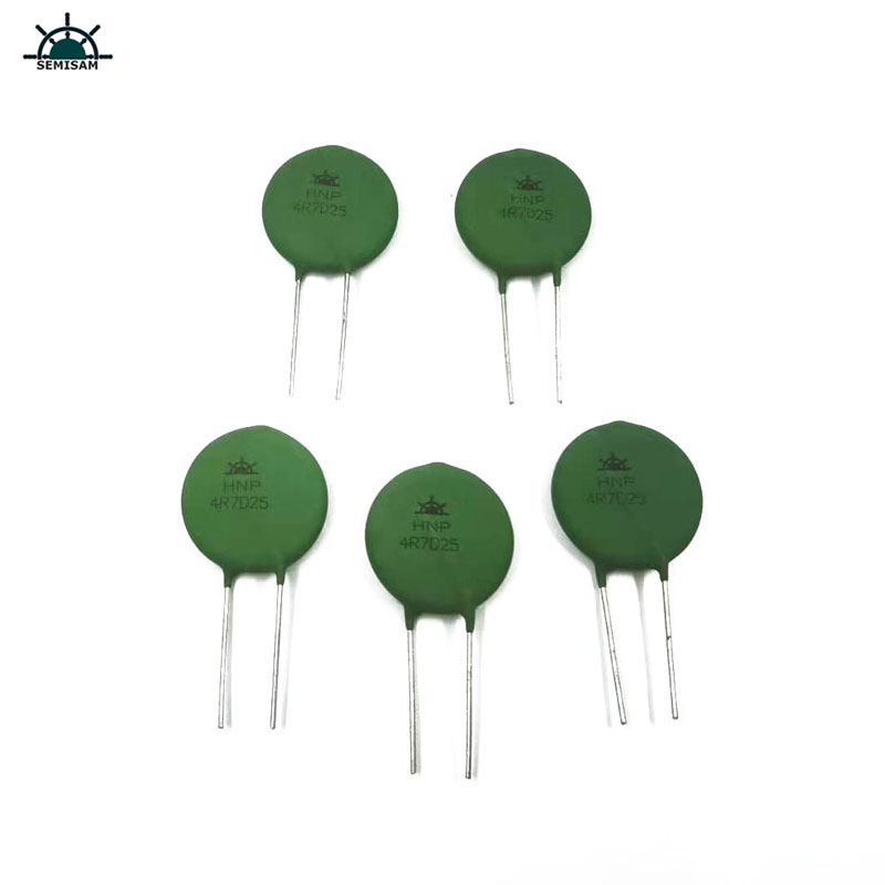 Thermistor ชนิดพลังงานสูงจีนโดยตรงขายที่มีคุณภาพดี 5 โอห์ม HNP4R7D25 NTC ตัวต้านทานพลังงาน Thermistor