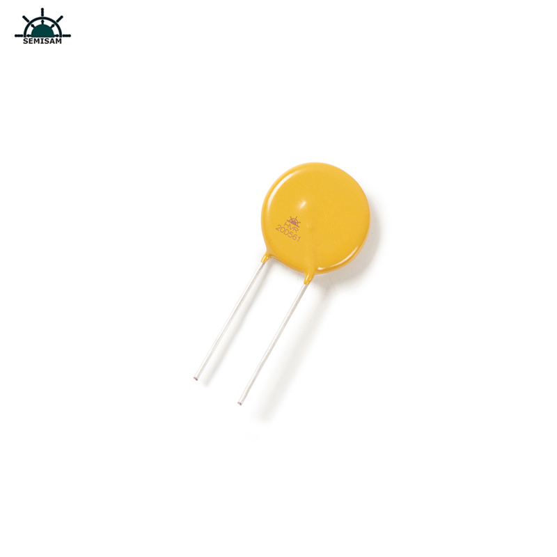 ป้องกันชิ้นส่วนอิเล็กทรอนิกส์ป้องกันแรงดันไฟฟ้าเกินจริง HVR20D561 บล็อก Varistor สังกะสีออกไซด์