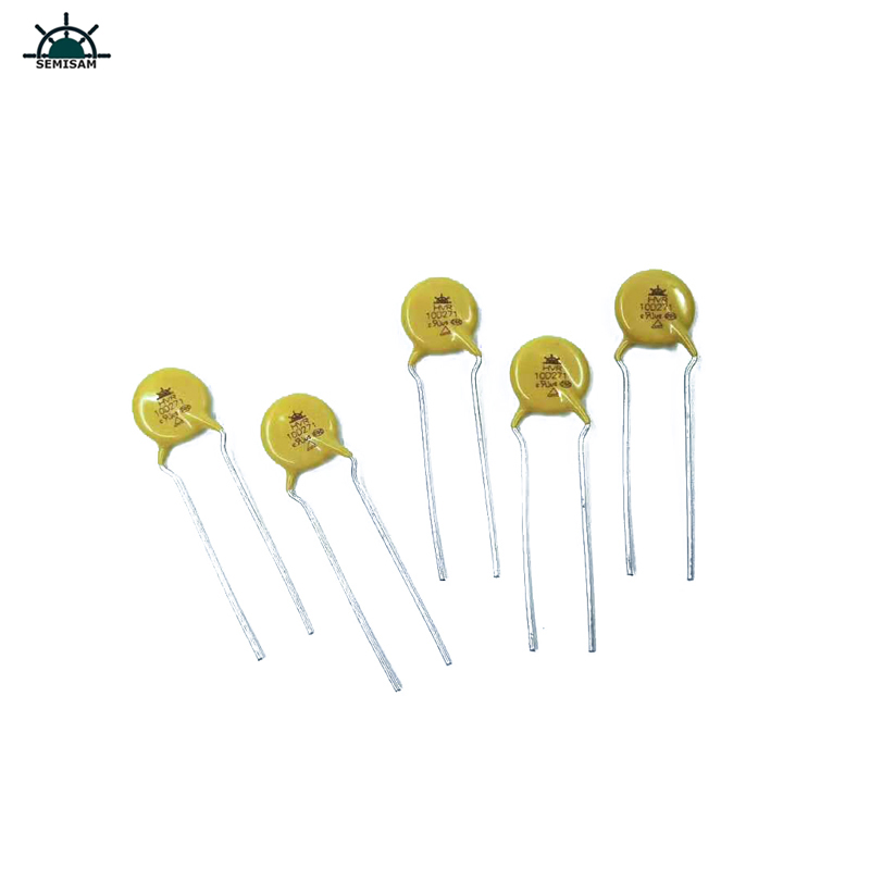 ผู้ผลิตผู้ผลิตผู้จัดจำหน่ายสีเหลืองซิลิกอน 10d271 เส้นผ่าศูนย์กลาง 10 มิลลิเมตรโลหะออกไซด์ MOP Varistor สำหรับการสลับแหล่งจ่ายไฟ