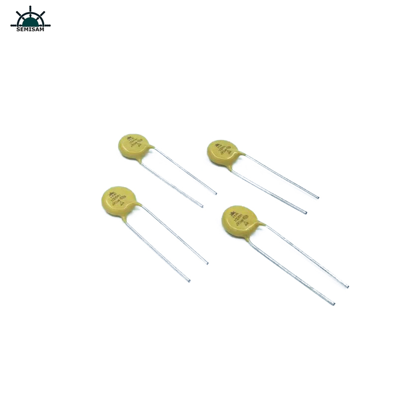 ประเทศจีนส่วนประกอบอิเล็กทรอนิกส์ ODM, Yellow MOV 10mm 10d561 560V Zinc ออกไซด์ Varistor (Movmetal Oxide Varistor)