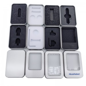 จีนขายส่งอาหารเกรดขนาดเล็กสี่เหลี่ยมของขวัญกระป๋อง USB แฟลชดิสก์กล่องดีบุกในสต็อก (87 มิลลิเมตร * 60 มิลลิเมตร * 18 มิลลิเมตร)