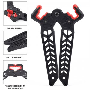 ELONG กลางแจ้ง 46ST03 ธนูทดกำลังยืนสำหรับยิงธนูยิงธนูที่วางธนู