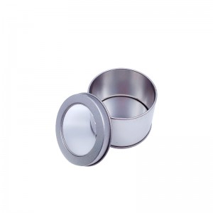 ที่กำหนดเองหรูหรารอบที่มีฝาปิดเทียนหอมขนาดใหญ่กระป๋อง Citronela กระป๋องเทียน (65 มม. * 50 มม.)