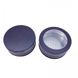 U กล่องดิสก์/กล่องดีบุกคริสต์มาส/กล่องดีบุกขนม/กล่องเทียน (90 มม. * 35 มม.)