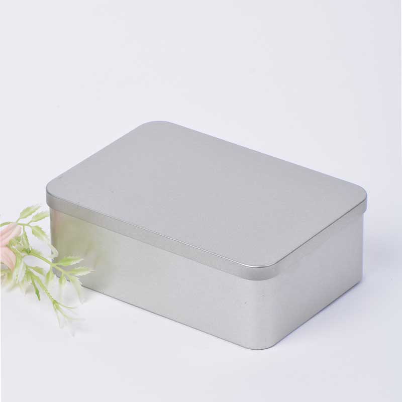 สี่เหลี่ยม Frosted Tinplate Saffron ของขวัญกล่องโลหะ 159 * 110 * 53mm