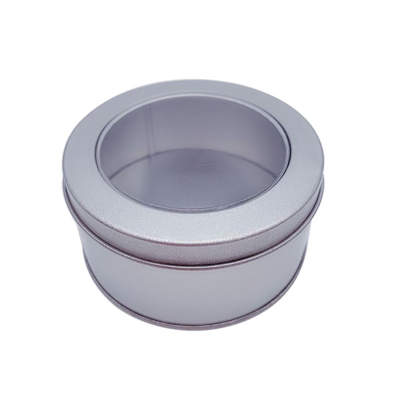 Tinplate รอบสามารถสำหรับบรรจุภัณฑ์ผลิตภัณฑ์อิเล็กทรอนิกส์สามารถปรับแต่งโลโก้ (90 มม. * 45 มม.)
