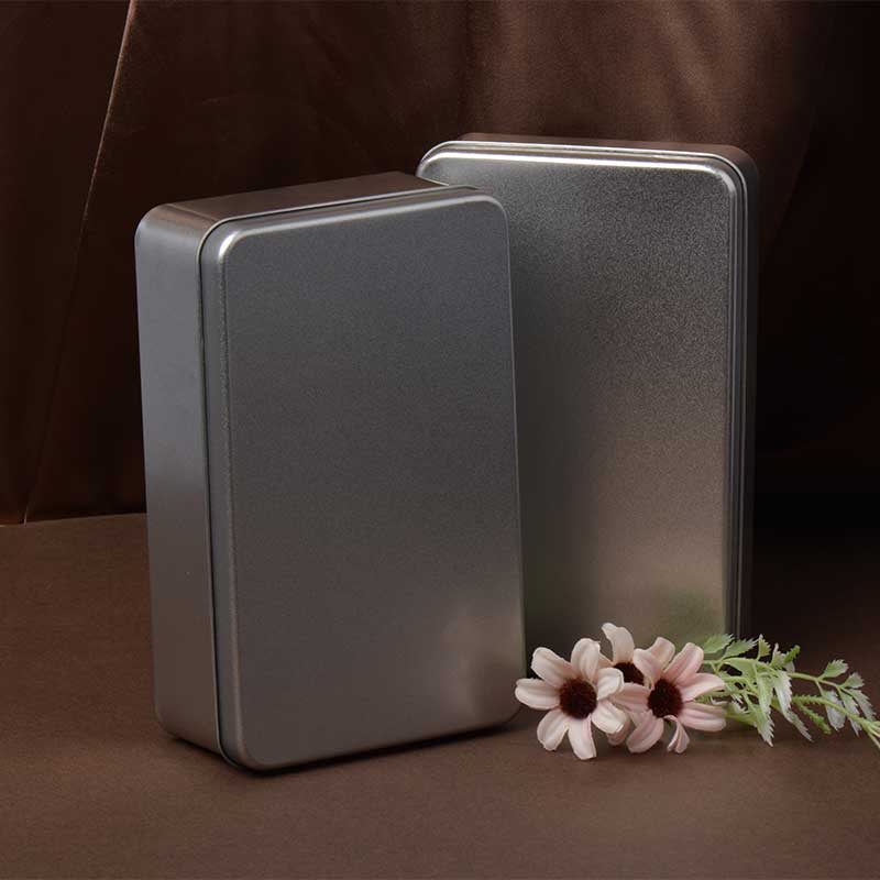 อาหารเกรดกล่องบรรจุภัณฑ์โลหะหิมะกล่องเหล็กวิลาดกรอบ 180 * 110 * 55mm