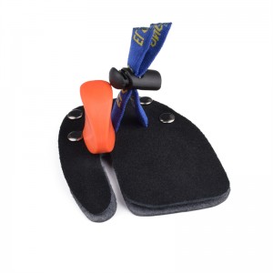 ELONG กลางแจ้ง 42ft05 LH M ขนาดยิงธนูนิ้วแท็บนิ้วป้องกันนิ้ว S Aver หนังถ่ายภาพแท็บสำหรับ R Ecurve Bow