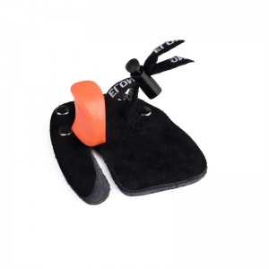 ELONG กลางแจ้ง 42ft05 LH M ขนาดยิงธนูนิ้วแท็บนิ้วป้องกันนิ้ว S Aver หนังถ่ายภาพแท็บสำหรับ R Ecurve Bow