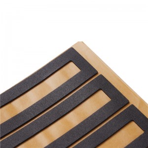 ขยายกันน้ำโฟมสีดำดูดซับแรงกระแทกกันน้ำโฟมอุปกรณ์อุตสาหกรรมโฟมกาวขึ้นรูป