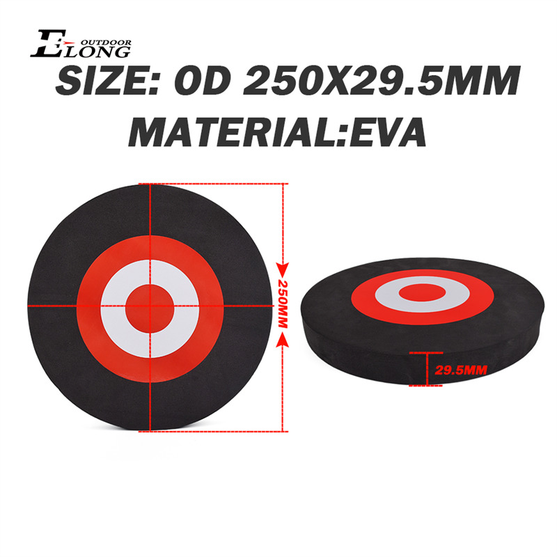 ELONG กลางแจ้ง 410025 EVA Youth Archery ลูกศรเป้าหมายโฟมสำหรับการถ่ายภาพการฝึกบินแผ่นดิสก์เป้าหมายแผ่นโฟม