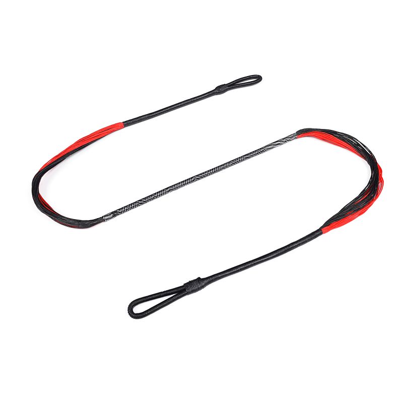 ELONG กลางแจ้ง 280110-01 26.6 นิ้ว 28 เส้นหน้าไม้สตริงสีแดงสีดำเหมาะสำหรับกว่า 150lbs recurve crossbow