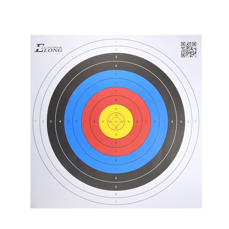 ELONG กลางแจ้ง 41TF01 60 * 60 เซนติเมตรเป้าหมายใบหน้ากระดาษสำหรับยิงธนูการปฏิบัติเป้าหมายการยิง