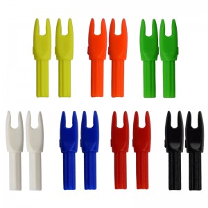 Nika ยิงธนู 14N808 ใส่ลูกศรพลาสติก Nock สำหรับยิงธนูลูกศรคาร์บอน