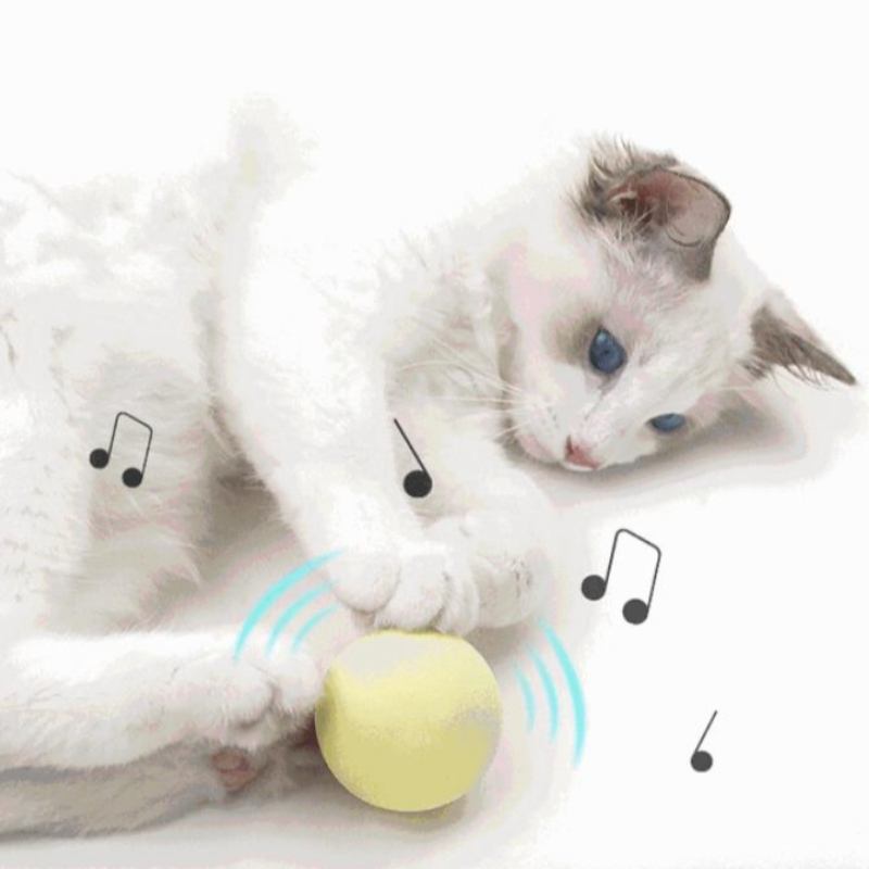 Amazon ใหม่สัตว์เลี้ยงแรงโน้มถ่วงบอลบอลแมวตัวเองเฮ้อุปกรณ์ป้องกันการเบื่อแซวแมวติดมิ้นท์บอลเสียงของเล่น