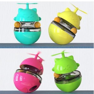 ตัวอย่างฟรี Amazon ของเล่นแมวอุปกรณ์สัตว์เลี้ยงแผ่นเสียงของเล่นรั่วอาหารลูกตลกแมวติดตนเองเพลิดเพลินกับแมวของเล่น