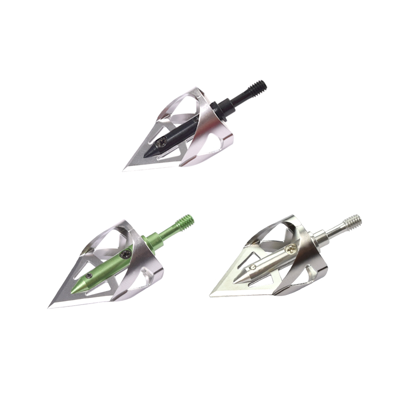 NIKA ยิงธนู 15B025 100 เม็ด Broadheads สำหรับยิงธนูลูกศรจุด c rossbow สายฟ้าล่าสัตว์