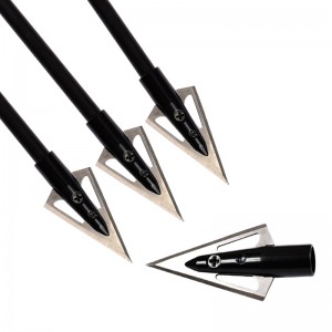 NIKA ยิงธนู 15B004 3 ใบมีด 125 เม็ด Broadheads สำหรับยิงธนูหน้าไม้กลอนลูกศรสกรูเคล็ดลับการล่าสัตว์