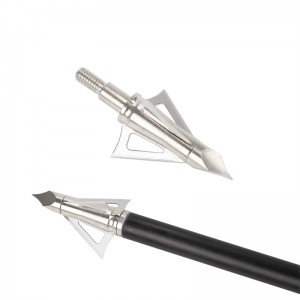 NIKA ยิงธนู 15B027 3 ใบมีดคงที่ 150 เมล็ดล่าสัตว์ Broadheads ยิงธนูหน้าไม้กลอนล่าสัตว์
