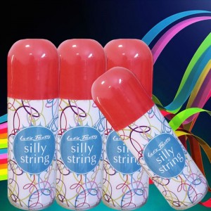 OEM ที่มีสีสัน Siilly String Crazy Ribbon สำหรับงานเลี้ยงวันเกิดและคริสมาสต์