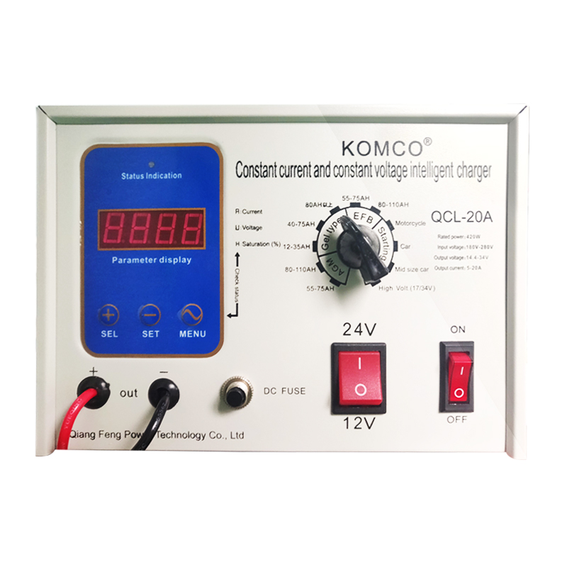 Komco เครื่องชาร์จแบตเตอรี่ 12V/24V/36V/48V/60V/72V แรงดันไฟฟ้าและปัจจุบันปรับ, เครื่องชาร์จยานยนต์และผู้ดูแลสำหรับรถยนต์, รถบรรทุก, รถกอล์ฟ, เครื่องตัดหญ้า, ทางทะเล, เรือ, สโนว์โมบิล, รถ ATV, RV, SLA AGM เจล CE EFB