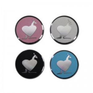 ที่กำหนดเองทองสลัก 3D อลูมิเนียมป้ายโลโก้โลหะนูนสำหรับกระเป๋าถือ